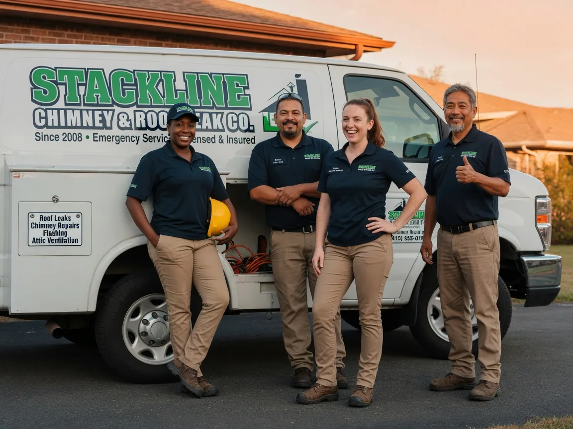 Chimney flashing repair company in Fork, SC